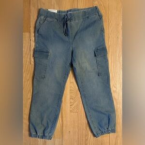 Tinseltown NWT Women’s High Rise Sporty Utility Light Denim Joggers, Size L